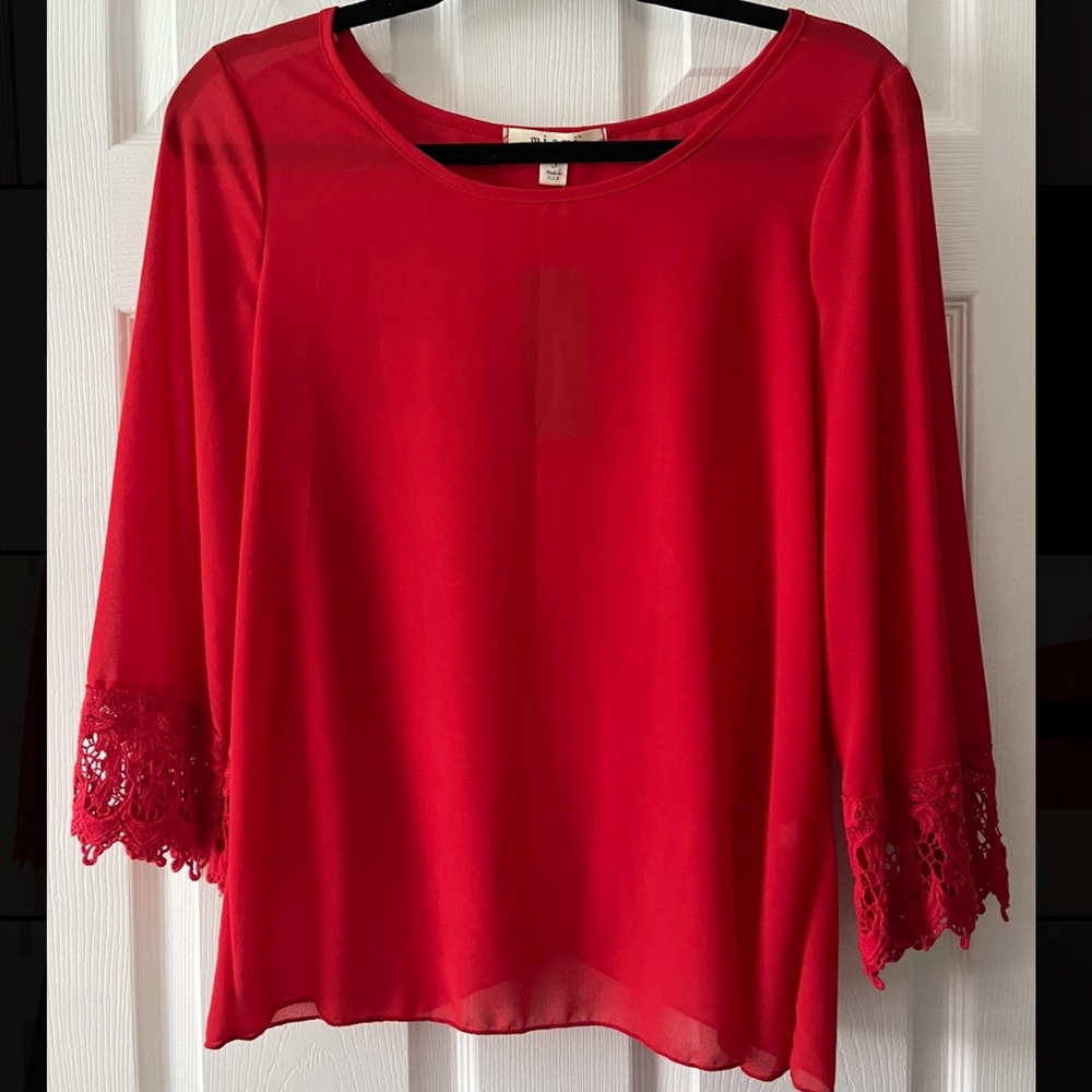 Miami 3/4 Sleeve Blouse With Cross Back